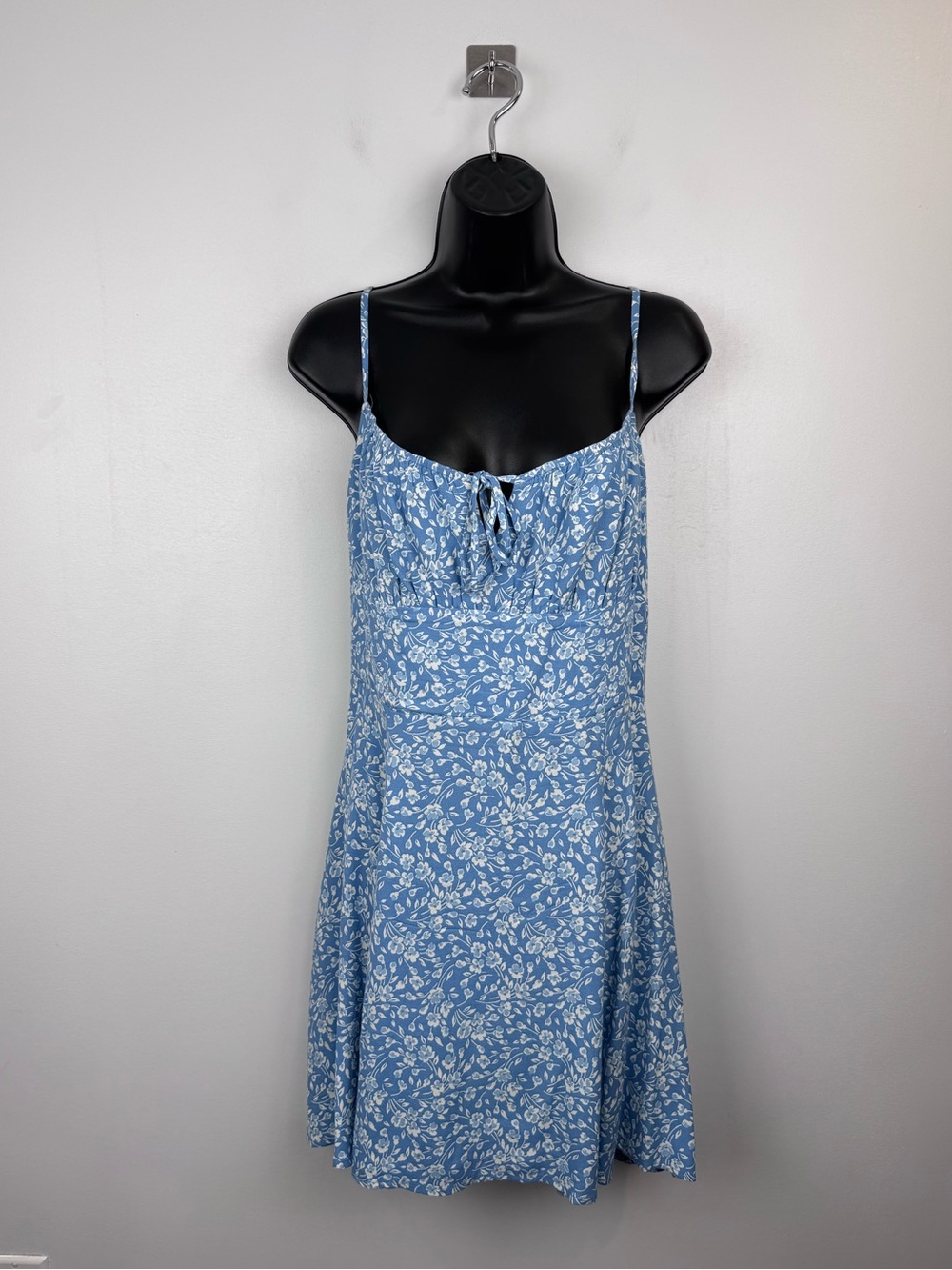 Reformation Blue and White Floral Slip Dress